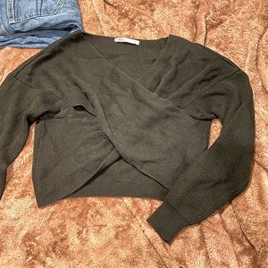 Zara wrap sweater